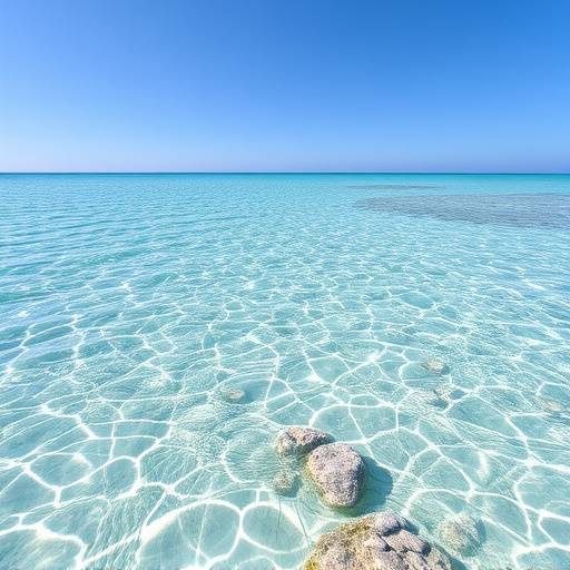 L'eau cristalline de la plage de Saleccia.