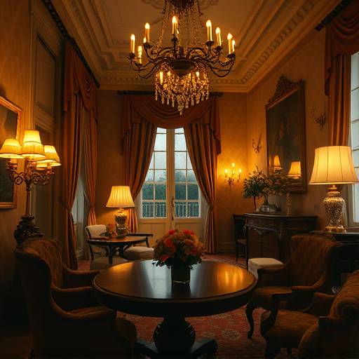 Série télévisée filmée dans un hôtel particulier du Marais à Paris.